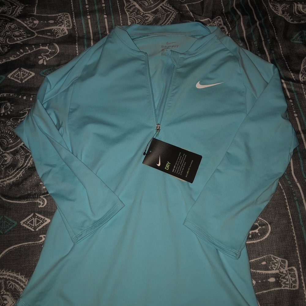 NWT Womens Nike Dri-Fit Activewear 3/4 Sleeve Top - Picture 3 of 8